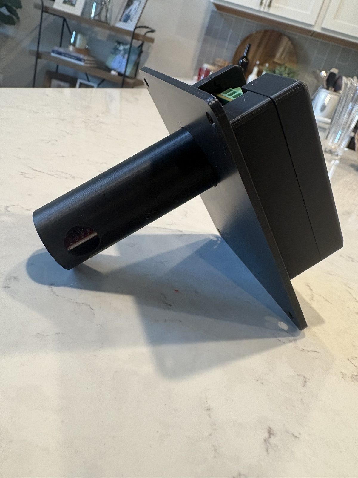 The Airwise monitor, ready to install in a home's supply duct